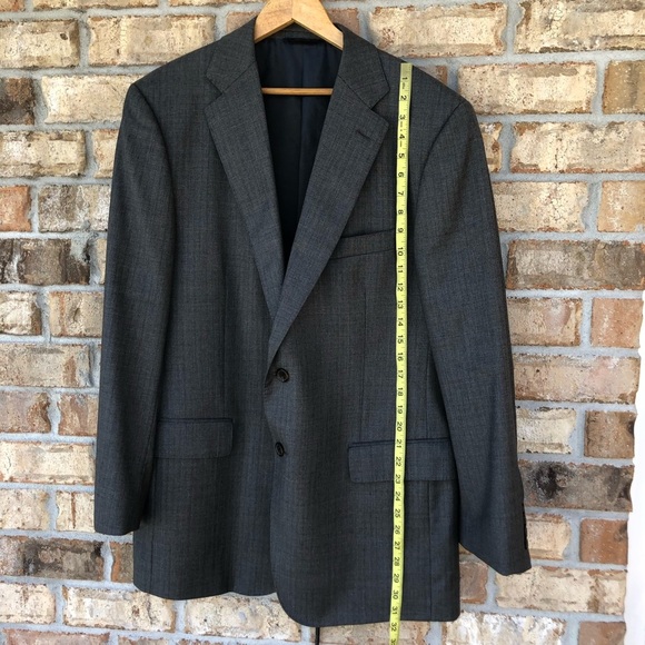 Brooks Brothers I8I8 Regent Made in Italy Wool Gray Men’s Jacket R 44/ 37 - Picture 15 of 16